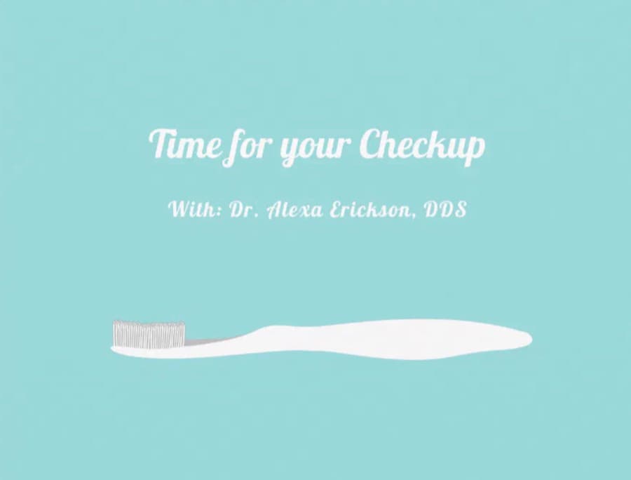Sample card: time for your checkup